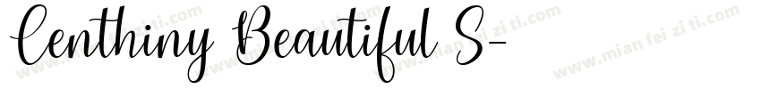 Centhiny Beautiful S字体转换